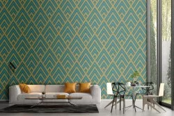 Vintage art deco wallpaper decoration.