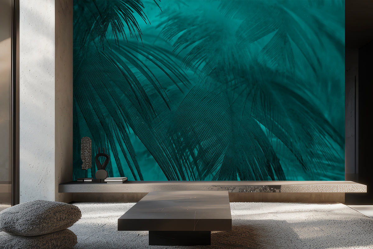 carta da parati verde smeraldo